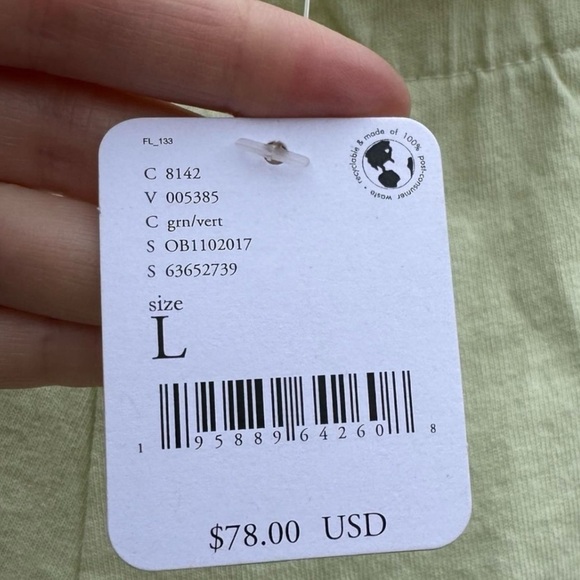 Free People Cream Pants Relaxed Fit - Picture 7 of 7